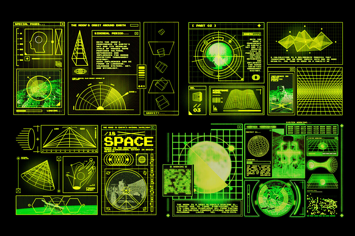 Retro Spaceship HUD, an Object Graphic by Pixflow (Photo 7 of 9)