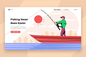 Easy Fishing - Banner & Landing Page