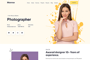 Marcus - Portfolio WordPress Theme