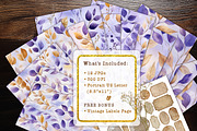 Lavender Gold Botanicals Scrapbooks, a Background Graphic by V Design Creator (Thumbnail 7 of 12)