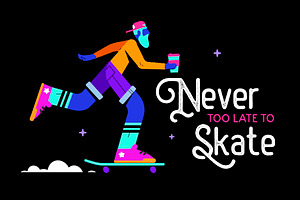 Neon Skaters Set