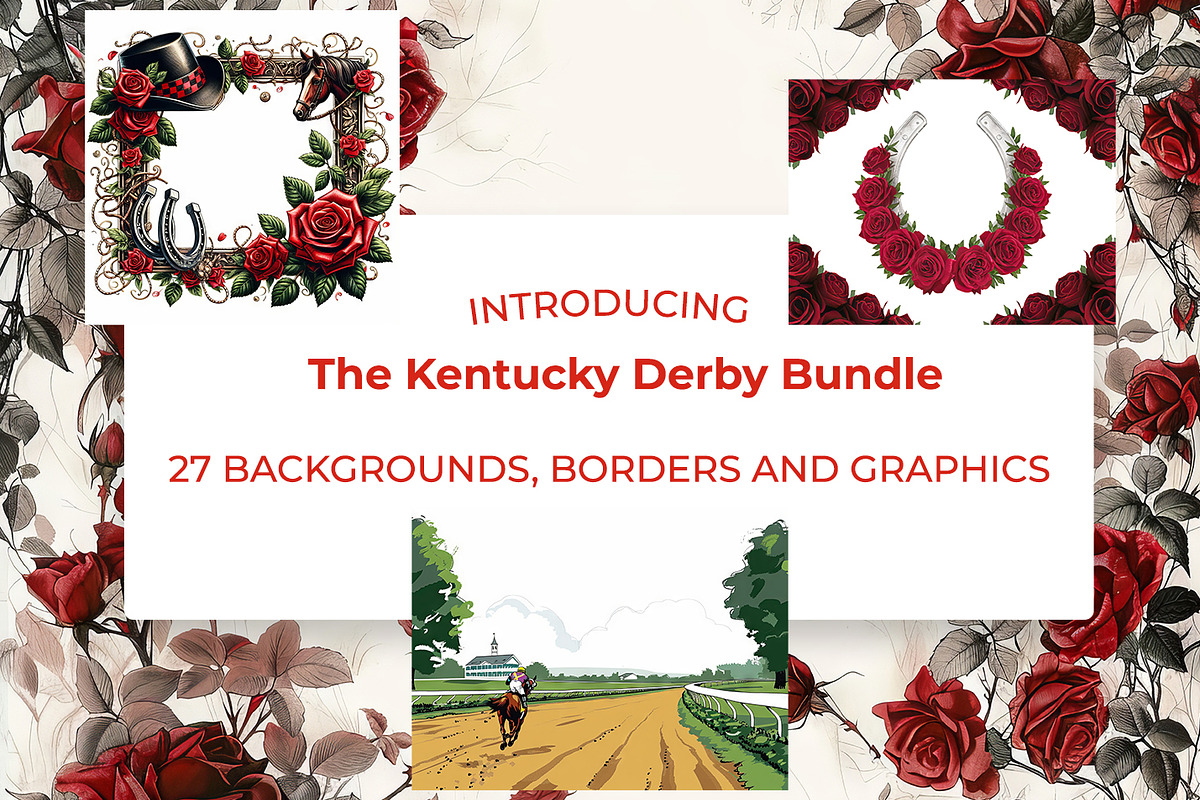 The Kentucky Derby Bundle, a Background Graphic by karenfoleyphoto (Photo 1 of 5)