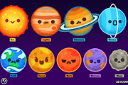 2D Icons - Planet Pack, an Object Illustration by LAYERLAB (Thumbnail 2 of 10)