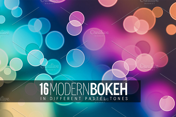 16 Modern Bokeh in Pastel Tones preview 6