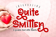 Quite Smitten Font, a Serif Font by A Little Smidge (Thumbnail 1 of 5)