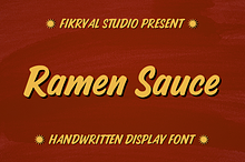 Ramen Sauce – Handwritten Font