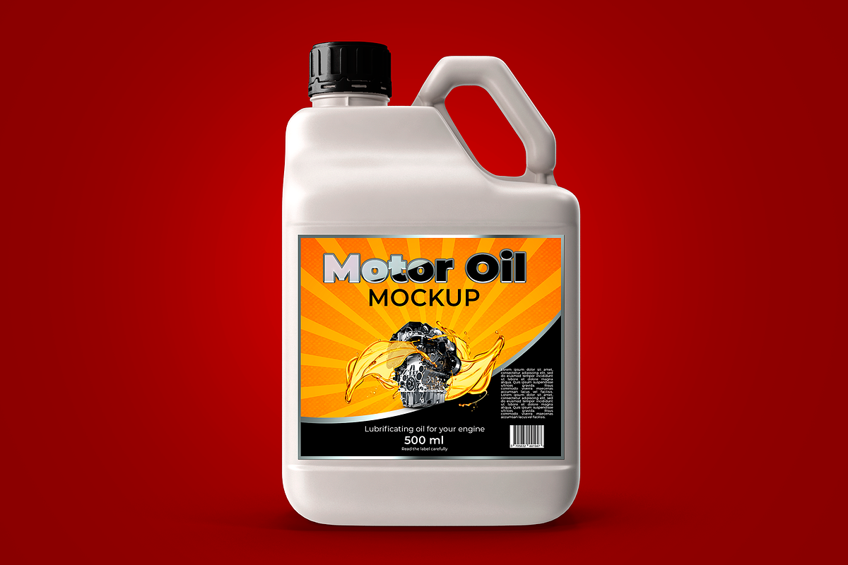 Bottle Motor Oil Mockup, a Mockup by rogeriomarcos (Photo 1 of 7)