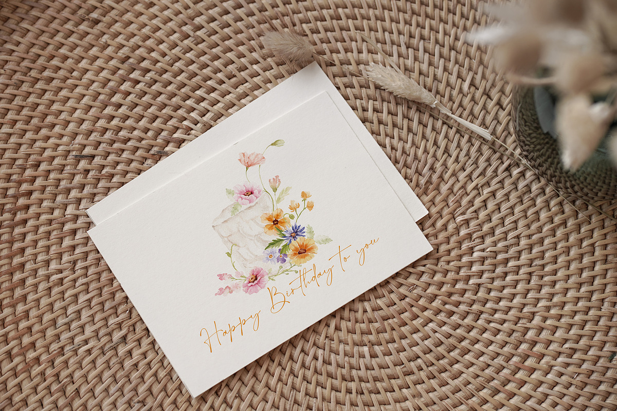 Watercolor Clipart-SPECIAL CELEBRATE, a Decorative Illustration by Beigetime (Photo 10 of 10)