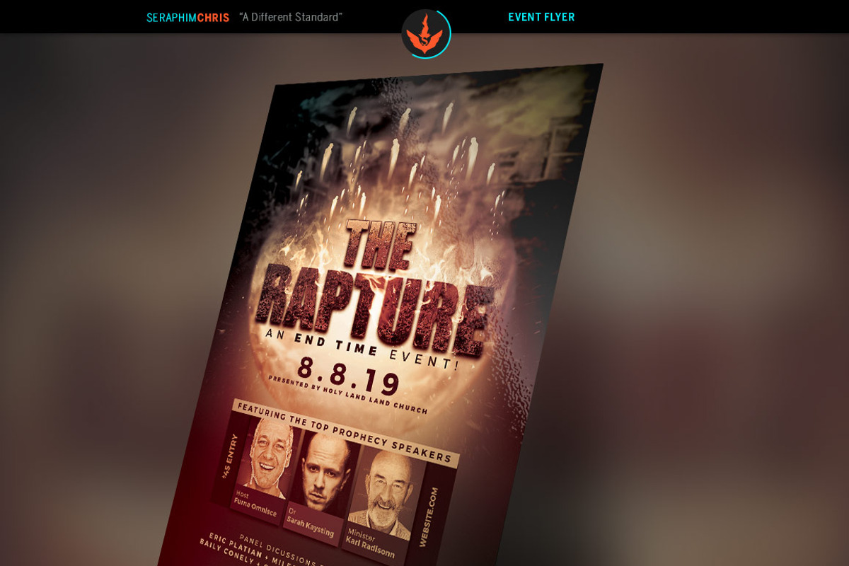 The Rapture Flyer Template, a Flyer Template by SeraphimChris