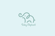 Baby Elephant Logo Template, a Branding & Logo Template by tetiana.svirska (Thumbnail 1 of 4)