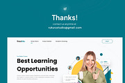 Minimalist Online Course Homepage, a Landing Page Template by Rukuru Studio (Thumbnail 4 of 4)