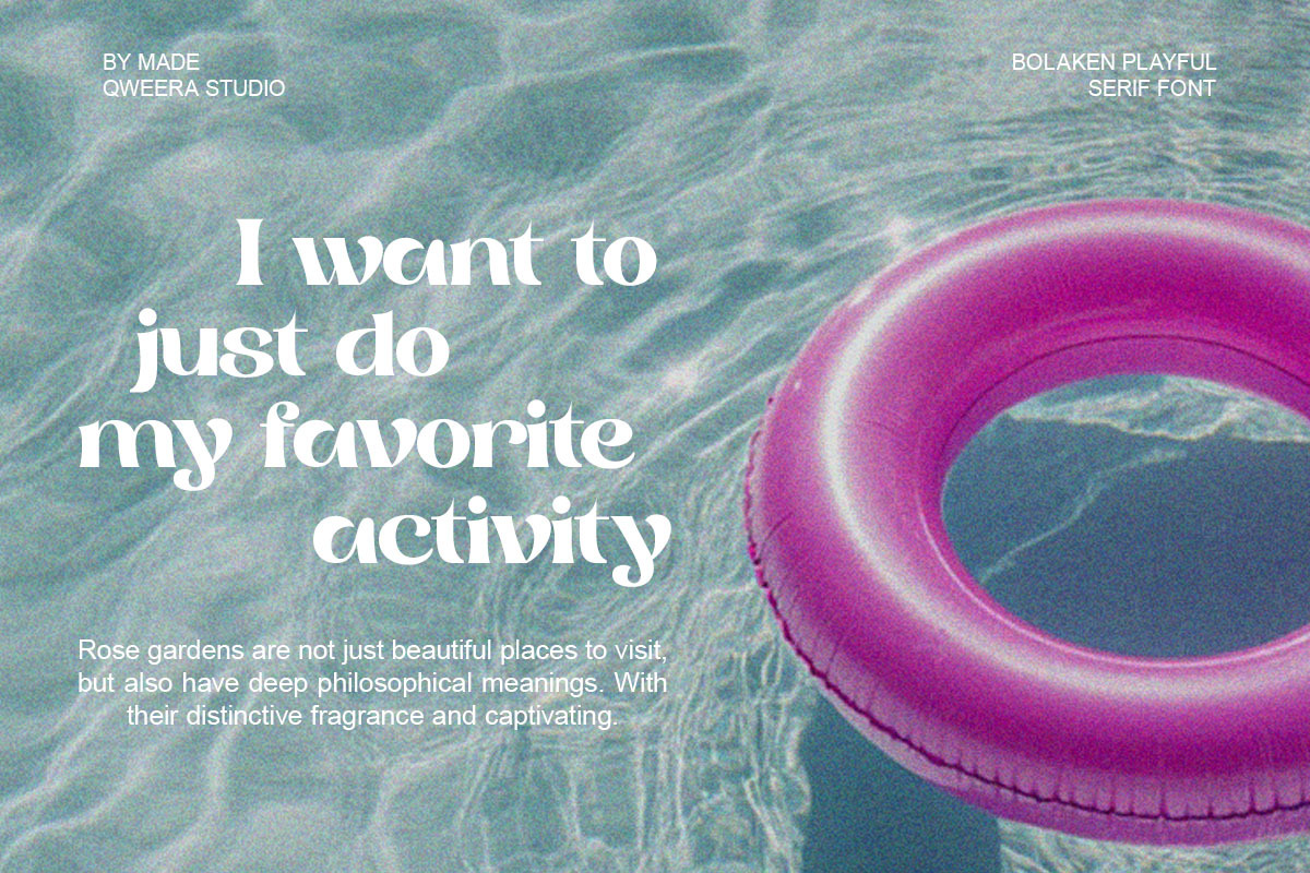 Bolaken - Retro Serif Font, a Serif Font by Qweera Studio (Photo 6 of 12)