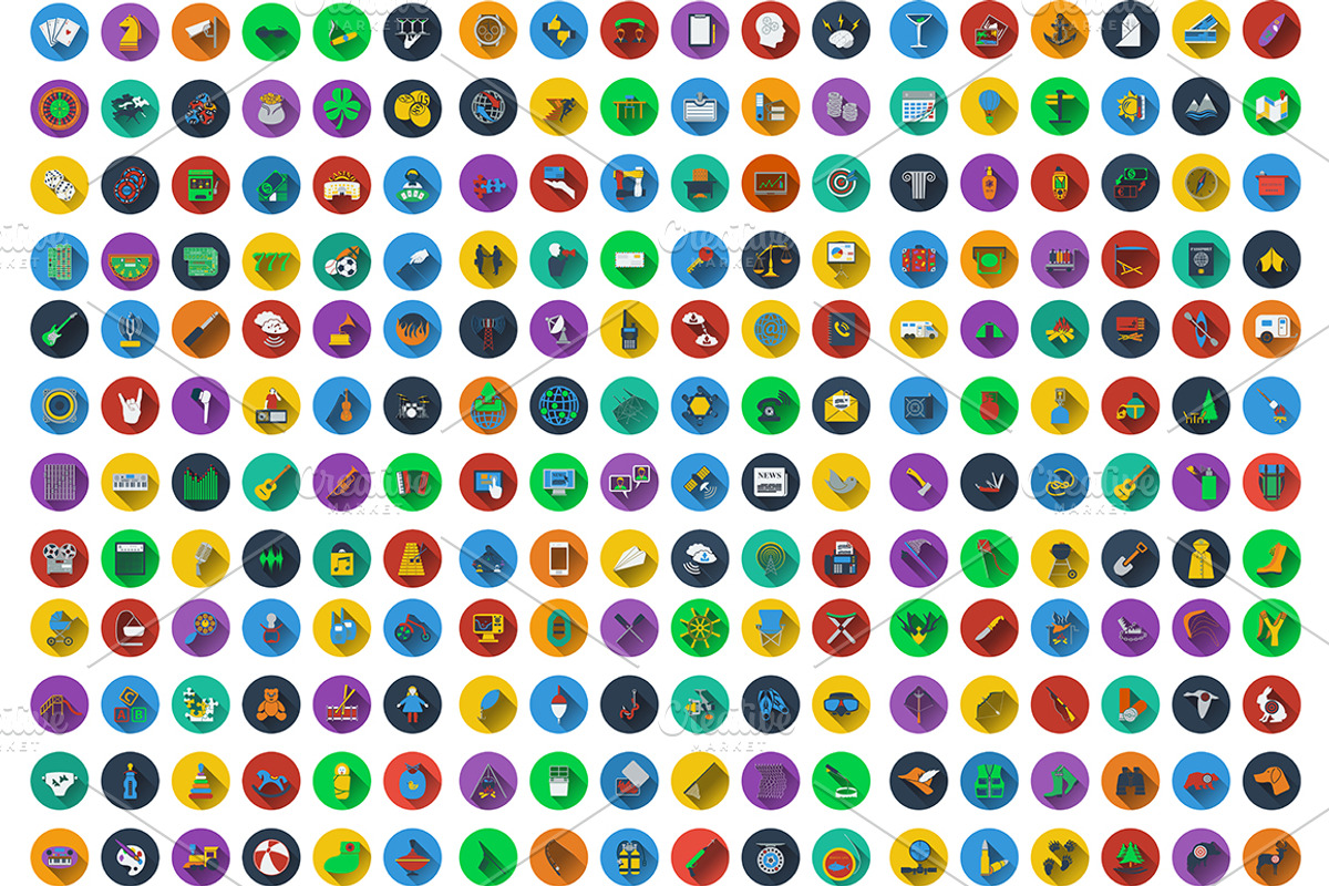 744 icons in flat design, an Icon by Pavel Vectors (Photo 4 of 4)