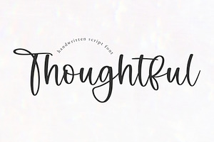 Thoughtful Modern Script Font