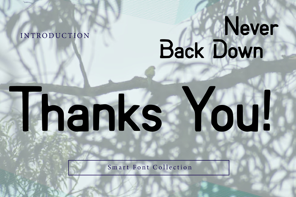 Never back down, a Sans Serif Font by Wow Magic (Photo 3 of 3)