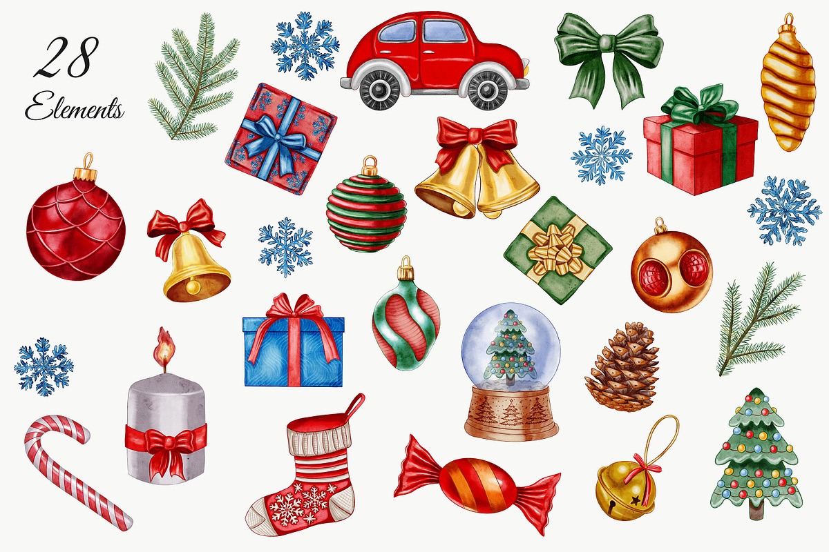 Merry Christmas, a Decorative Illustration by Andre_Eva (Photo 3 of 11)