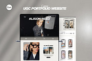 UGC Portfolio Canva website template, a Landing Page Template by Digital&Chic (Thumbnail 1 of 4)