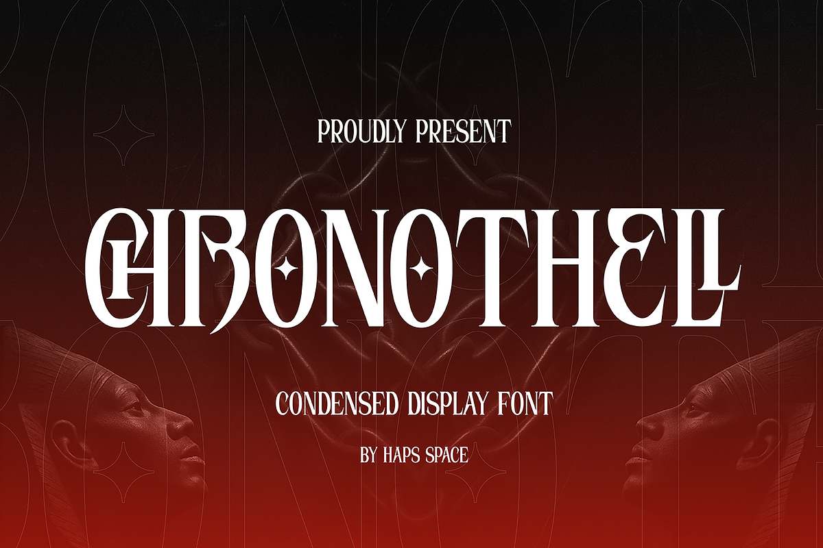 Chronothell Condensed Display, a Serif Font by Haps Space (Photo 1 of 21)