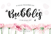 Bubbles Font, a Script Font by Calamar Studio (Thumbnail 1 of 10)