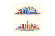 Countries Travel Banners Set, an Animal Illustration by Boyko Pictures (Thumbnail 11 of 12)