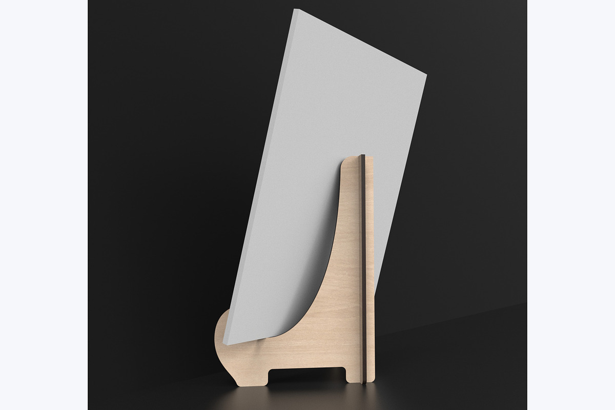Easel Display Stand Laser Cut Files, an Object Graphic by ThemeXDigital (Photo 4 of 7)
