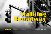 Walking Broadway - Bold Type, a Serif Font by ikiiko (Thumbnail 1 of 7)