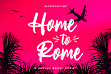 Home To Rome - Casual Brush Script