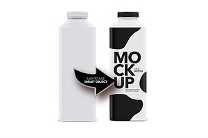 Milk Bottle - Matte - Mockup