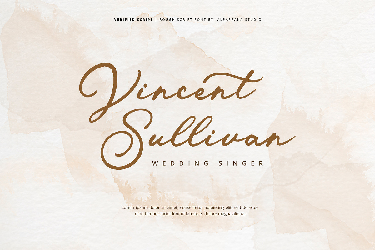 Verified Script - Rough Script Font, a Script Font by Alpaprana (Photo 2 of 16)