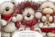 Whimsical Christmas Teddy Bear Png, a Transportation Illustration by SinaCreation (Thumbnail 1 of 9)
