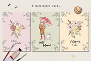 Hello Autumn! - watercolor & ink, an Animal Illustration by long summer (Thumbnail 5 of 6)