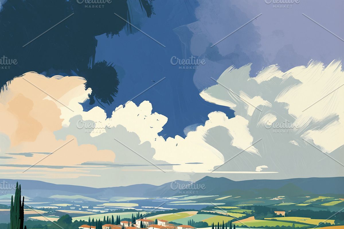 36 Italy-Themed Illustrations, a Background Graphic by h.utomo (Photo 36 of 36)