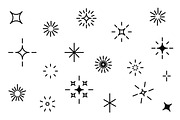 Stars Sparkles sign symbol icon set., an Object Illustration by Worldofvector (Thumbnail 1 of 2)