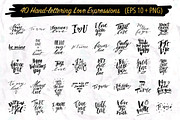 Love Expressions Handlettering Pack, a Texture Illustration by Spencerian Sisters (Thumbnail 5 of 8)