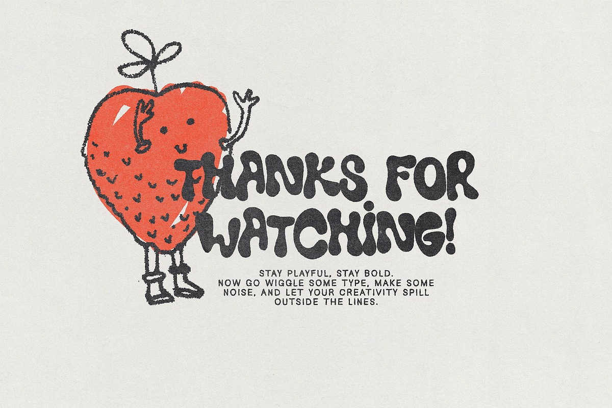 Fawkle – Wiggly, Bubbly Typeface, a Handwritten Font by softulka (Photo 7 of 8)