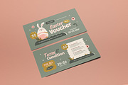 Pink Flat Design Easter Sale Voucher, a Card Template by graphicook (Thumbnail 2 of 3)