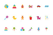 Babies Toys Illustration Design Set, a Templates & Theme by studiogstock (Thumbnail 1 of 4)