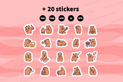 Kawaii Capybara Picnic Character, an Animal Illustration by Palau (Thumbnail 12 of 12)