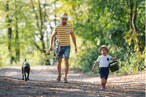 A mature father with a small toddler, a Person Photo by HalfPoint