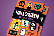 Halloween Costume Party Event Flyer, a Flyer Template by VectorVactory (Thumbnail 3 of 3)