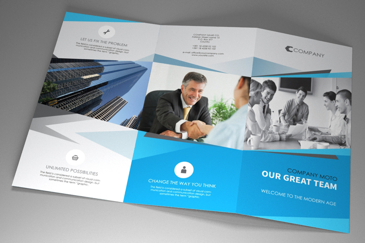 Indesign Brochure Triangle, a Brochure Template by RudanStudio (Photo 2 of 6)