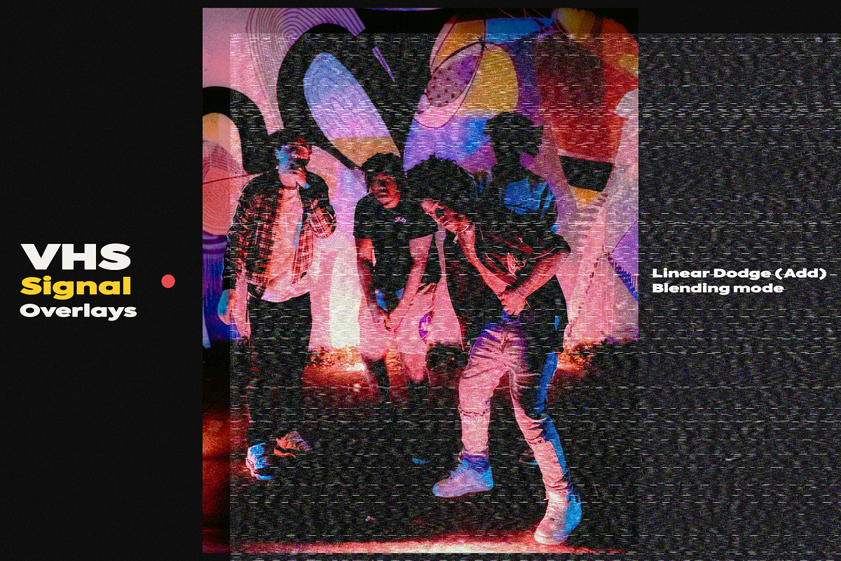 VHS Signal Overlays, a Texture Graphic by Freezerondigital (Photo 5 of 11)