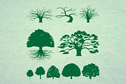 Oak Tree Silhouette Illustration, an Illustration by jongcreative (Thumbnail 2 of 3)