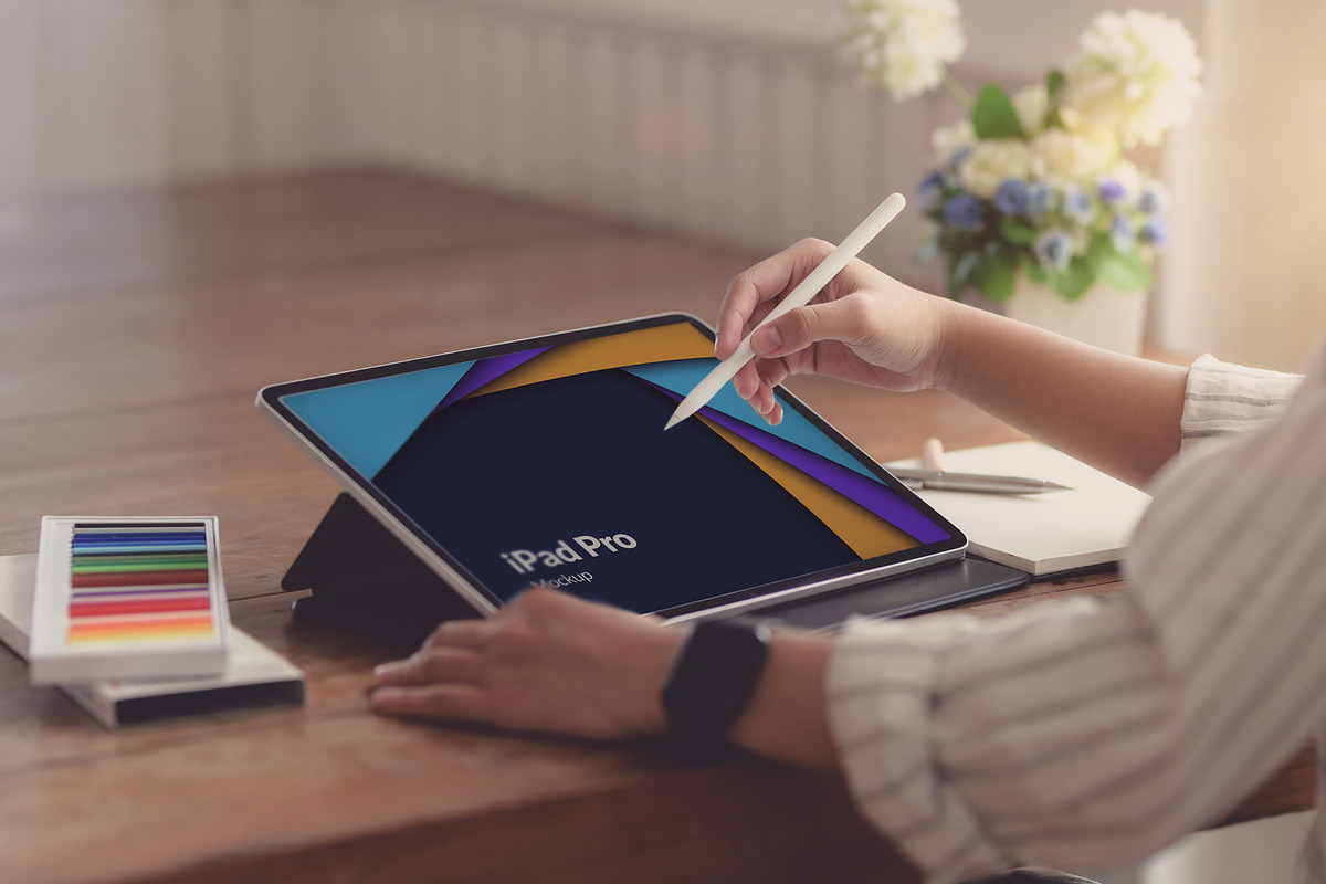 24 iPad Pro Mockup #1, an iPad Mockup by Walentin (Photo 19 of 25)
