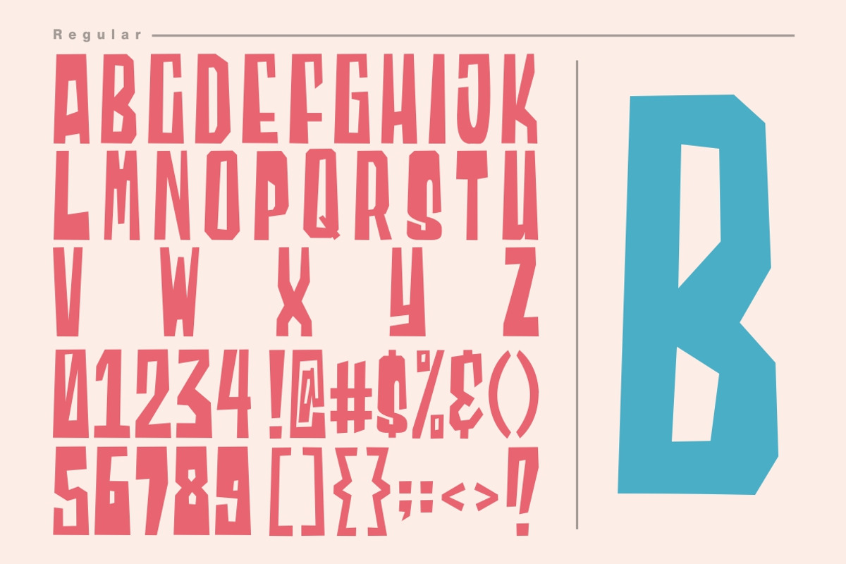 Blocky - 2 Styled Font preview 5