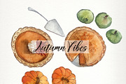 Autumn Vibes Clip Art Set, an Illustration by SandraGraphicDesign (Thumbnail 4 of 10)