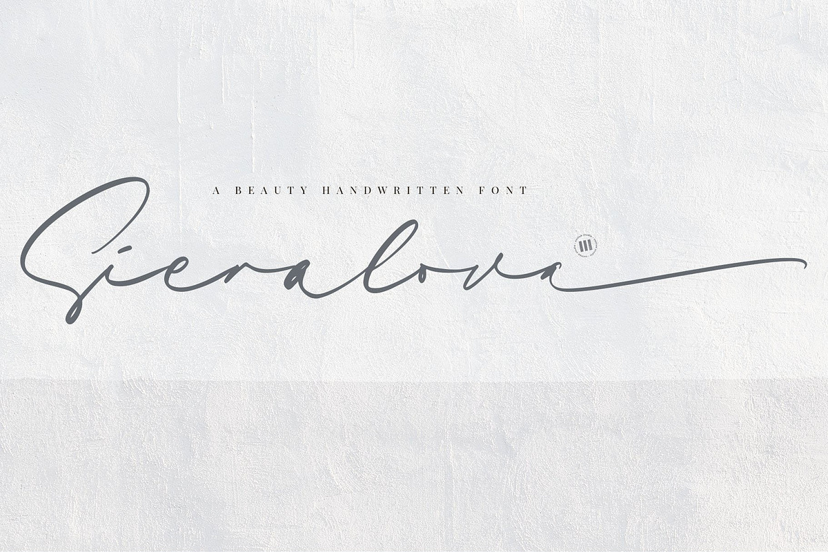 Sieralova - A Beauty Handwritten, a Script Font by Walkeren (Photo 1 of 16)