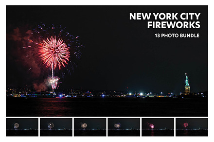 New York City Fireworks Photo Bundle