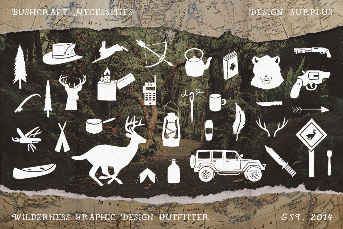 Bushcraft Necessities, 100+ Icons preview 5
