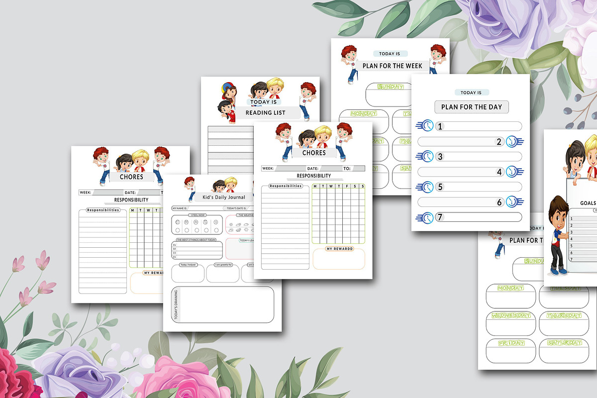 Homeschool Planner for Kids, a Stationery Template by design_hut (Photo 2 of 3)